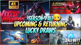 Season 9 Upcoming Lucky Draws & All Returning Lucky Draw! | Mythic Kilo & Mythic Grau.556 | Codm S9