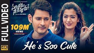 Sarileru Neekevvaru Video Songs | He's Soo Cute Full Video Song [4K] | Mahesh Babu, Rashmika | DSP