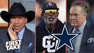 FIRST TAKE | Better coaching fit for Dallas Cowboys: Deion Sanders or Bill Belichick? - Stephen A.