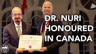 Professor Dr. Masudul Hasan Nuri Honoured in Canada