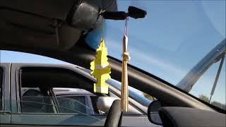 Vanillaroma Little Tree Air Freshener in Junkyard Car, Richmond CA