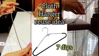 Garden decor diys /waste cloth hangers reuse ideas