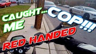 Caught Red handed by the Cops.... / Going up stairs / making traffic