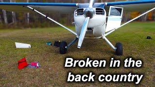 Oh no, I broke my airplane in the middle of nowhere. Michigan Bush flying