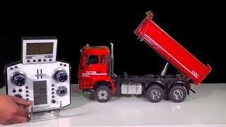 !! SCALEART MAN 3 AXLE TIPPER TRUCK UNBOXING AND TEST !!