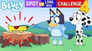  BLUEY - Spot the Long Dog Challenge 4‼️ | Disney Jr | ABC Kids