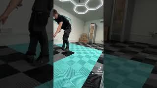 New colour - modular garage floor tiles | best garage flooring options UK