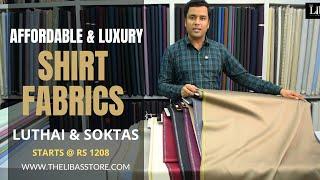Affordable & Luxury Best Giza Cotton Formal & Casual Solids Shirt Fabrics | Luthai & Soktas