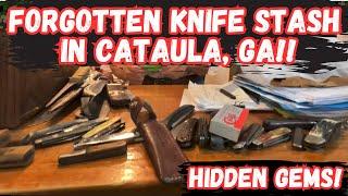 Exploring Forgotten Knife Stash in Cataula, GA! Hidden Gems!