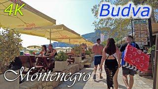 Budva, Montenegro,T+35C°  - 4k, Walking Tour - Travel Guide