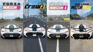 Koenigsegg Jesko Sound & Top Speed in FH5, FH4, Crew 2, & Crew Motorfest!