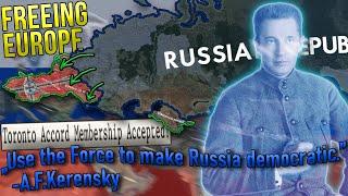 Democratic Russia Frees Europe from Germany in TWR! Hearts of Iron 4