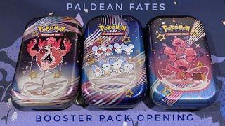 Paldean Fates Mini Tins - Pokémon Booster Pack Opening ASMR