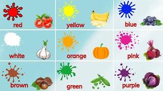 Dạy bé học tiếng Anh Màu sắc các loại Rau - Củ - Quả | Fruit and Vegetable Colors | Oh Vui Kids