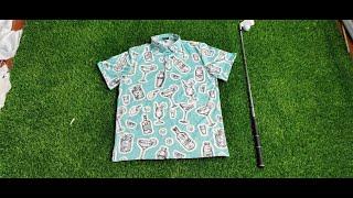 Golf Gentry Men's Set of alcohol cocktails golf polo