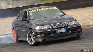 500HP Single Turbo 1JZ-GTE Toyota Mark II JZX100 Drifting & Awesome Sounds!