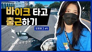 [바이크 출근하는 브이로그] 오토바이타고 가는 평범한 출근길 I 티라이트 라이딩 l Moto Vlog #1