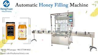 Automatic Bee Honey Bottle Filling Machine ,  Servo Motor Driving Piston Filler