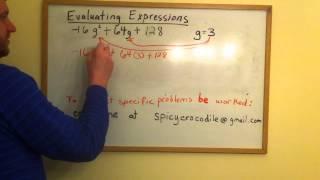 Spicy Crocodile Tutoring - Evaluating Algebraic Expressions