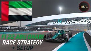 F1 22 | ABU DHABI | HOTLAP | RACE STRATEGY + SETUP!