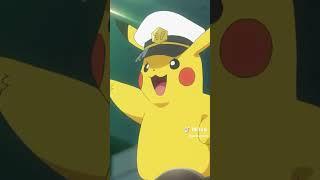 Captain Pikachu! #pokemon #pikachu #anime #anipoke #pokemonhorizonstheseries