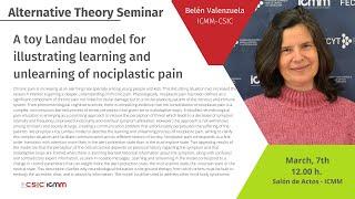 A toy Landau model for illustrating learning and unlearning of nociplastic pain | Belén Valenzuela