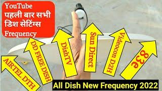 All DTH Dish Frequency 2022 | New Frequency 2022 | all dish info DD Free Dish Channel Frequency