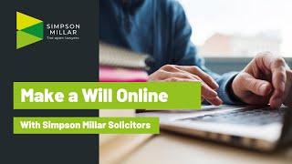 Make a Will Online with Simpson Millar Solicitors