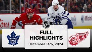 NHL Highlights | Maple Leafs vs. Red Wings - December 14, 2024