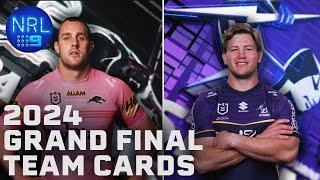 2024 NRL Grand Final Team Cards | NRL on Nine