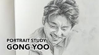 Drawing Gong Yoo ️ 공유 ️ Portrait study | kaorumap