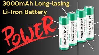 AA Lithium Battery Non-Rechargeable Battery 1.5V 3000mAh Enegitech