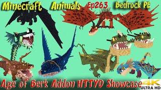 How to Train Your Dragon Addon Age of Berk Addon HTTYD Bedrock PE Minecraft Animals Ep263