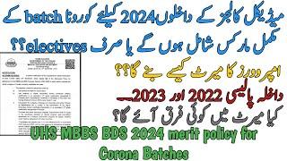 IMPORTANT | UHS MERIT CALCULATION 2024 | ELECTIVE OR FULL MARKS OF REPEATERS | EFFECTS ON MERIT