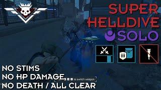 Helldivers 2 - Retrieve Recon Craft Intel (Super Helldive Solo / No Stims, No HP Damage)
