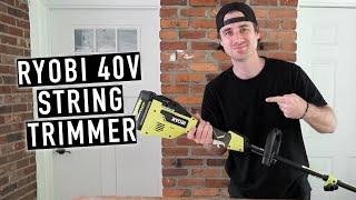 Unboxing and Testing our new Ryobi 40v Brushless String Trimmer - under $200