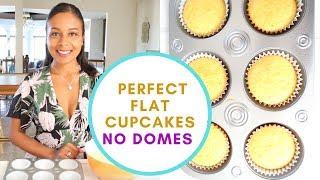 How bake lovely flat EVEN cupcakes | No Domes or Mistakes