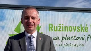 Martin Chren k zálohovaniu PET fliaš v Ružinove