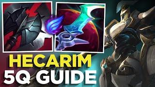  ULTIMATE HECARIM 5Q GUIDE – HOW TO CARRY GAMES! - S16 Wild Rift Gameplay