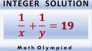 Finding Integer Solutions | Math Olympiad Question