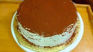 Easy Tiramisu cake recipe without mascarpone cheese