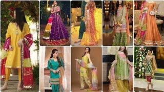 latest mehndi dress design/mehndi dress ideas/color combination for mehndi dress@styling Ideas by me