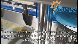 Máquina automática de sellado de latas de frutas enlatadas,sellador de latas de tapa fácil de abrir