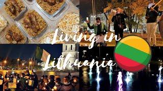 Vilnius City center, Ghost Kitchen and Africans in Lithuania candle night | VLOG.