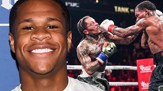 Devin Haney REACTS to Gervonta Davis DRAW vs Lamont Roach