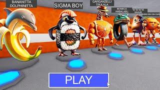 ALL ITALIAN BRAINROT MORPHS! BANANITTA DOLPHINITTA, SIGMA BOY... in BARRY'S PRISON RUN!