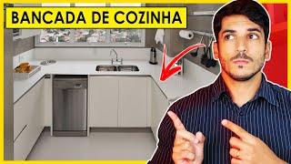 BANCADA DE COZINHA - 18 TIPOS DE BANCADA, PORCELANATO, GRANITO, QUARTZO E MUITO MAIS