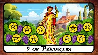 9 of Pentacles Tarot Card Meaning  Reversed, Secrets, History 