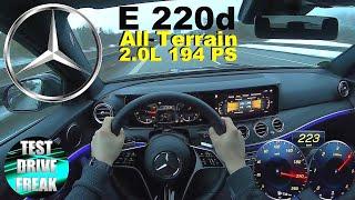 2020 Mercedes-Benz E 220d All-Terrain 4Matic 194 PS TOP SPEED AUTOBAHN DRIVE POV