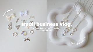 making a necklace + huge beads haul ― small business diaries | studio vlog 55 ౨ৎ ⋆｡️